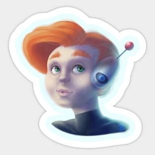 space girl Sticker